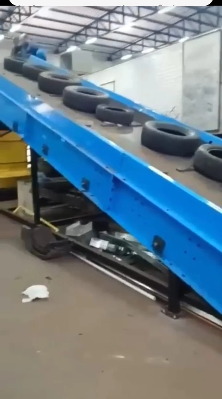 Esteira de alimentação da planta de trituração